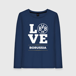 Лонгслив хлопковый женский Borussia Love Classic, цвет: тёмно-синий