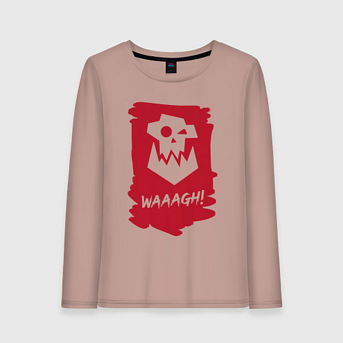 Женский лонгслив Орочий Вааагх! Горка и Морка / Пыльно-розовый – фото 1