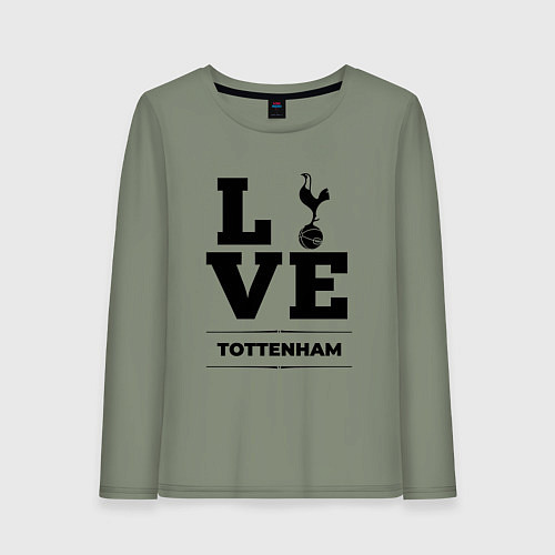 Женский лонгслив Tottenham Love Классика / Авокадо – фото 1