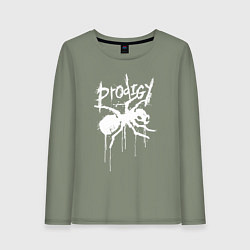 Женский лонгслив Draw white logo - Ant