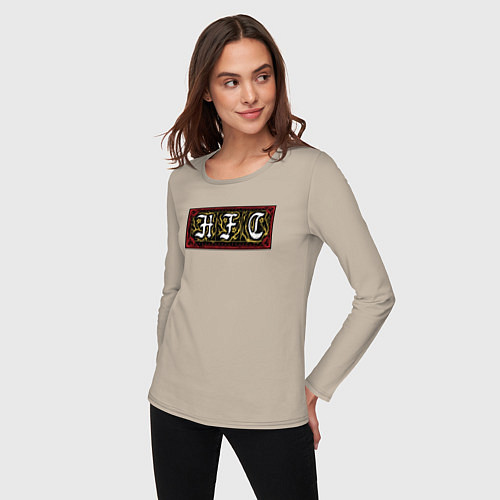 Женский лонгслив HFC HELLFIRE CLUB / Миндальный – фото 3