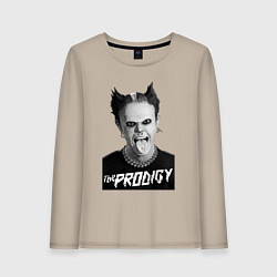 Лонгслив хлопковый женский The Prodigy - firestarter, цвет: миндальный