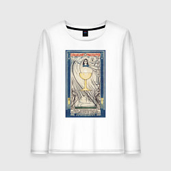 Лонгслив хлопковый женский Poster for the International Eucharistic Congress, цвет: белый