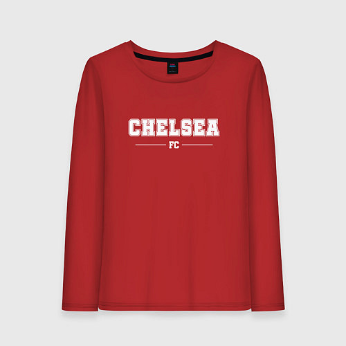 Женский лонгслив Chelsea Football Club Классика / Красный – фото 1