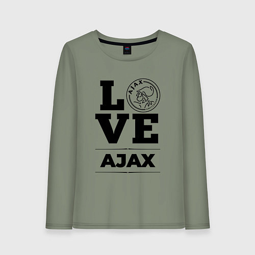 Женский лонгслив Ajax Love Классика / Авокадо – фото 1