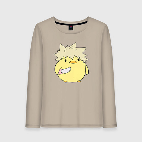 Женский лонгслив Опасный Бакуго My Hero Academia / Миндальный – фото 1