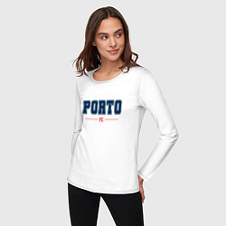 Лонгслив хлопковый женский Porto FC Classic, цвет: белый — фото 2