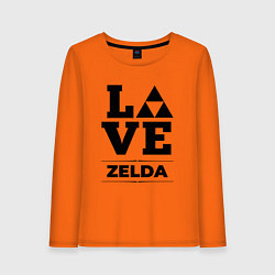 Лонгслив хлопковый женский Zelda Love Classic, цвет: оранжевый