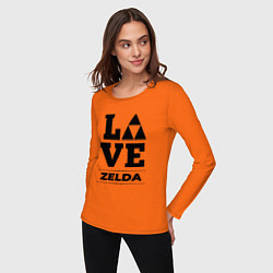 Лонгслив хлопковый женский Zelda Love Classic, цвет: оранжевый — фото 2