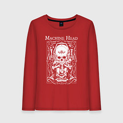 Лонгслив хлопковый женский Machine Head Catharsis Groove metal, цвет: красный