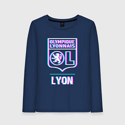 Женский лонгслив Lyon FC в стиле Glitch