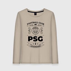 Женский лонгслив PSG: Football Club Number 1 Legendary