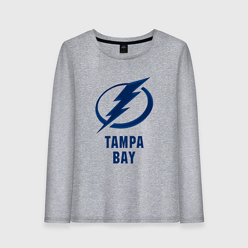 Женский лонгслив Тампа-Бэй 3D Logo / Меланж – фото 1
