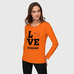 Лонгслив хлопковый женский Jaguar Love Classic, цвет: оранжевый — фото 2