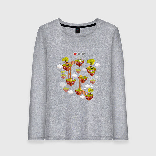 Женский лонгслив Сложнейший уровень / Меланж – фото 1