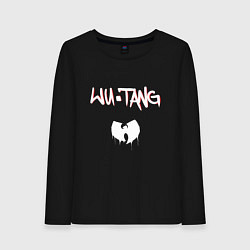 Лонгслив хлопковый женский Ву-Тэнг Клэн, цвет: черный