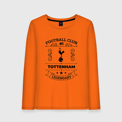 Женский лонгслив Tottenham: Football Club Number 1 Legendary / Оранжевый – фото 1