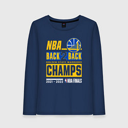 Лонгслив хлопковый женский GOLDEN STATE WARRIORS NBA CHAMPION, цвет: тёмно-синий