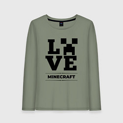 Женский лонгслив Minecraft love classic