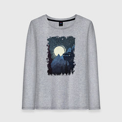 Женский лонгслив Джип и пропасть