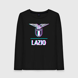 Женский лонгслив Lazio FC в стиле glitch