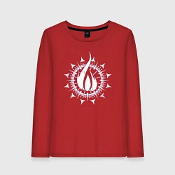 Женский лонгслив In flames - logo neon
