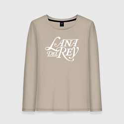 Женский лонгслив Lana del ray - лого