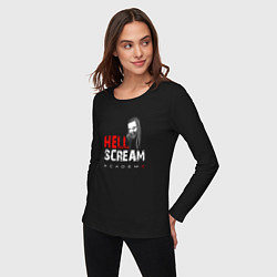 Лонгслив хлопковый женский Hellscream Academy, цвет: черный — фото 2