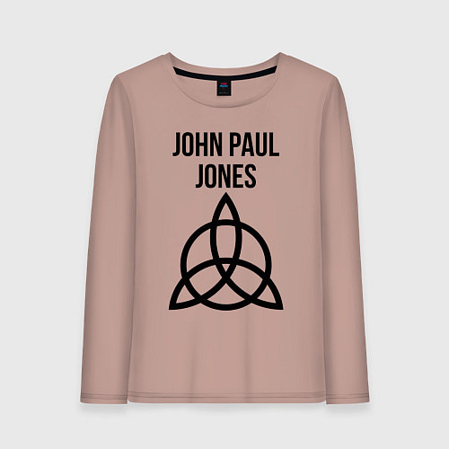 Женский лонгслив John Paul Jones - Led Zeppelin - legend / Пыльно-розовый – фото 1