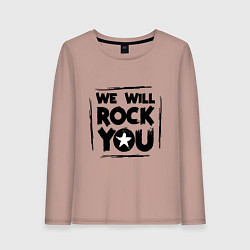 Женский лонгслив We rock you