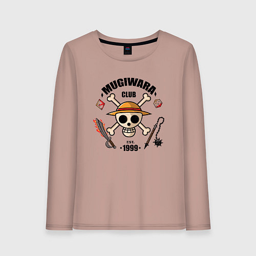 Женский лонгслив Mugiwara club / Пыльно-розовый – фото 1