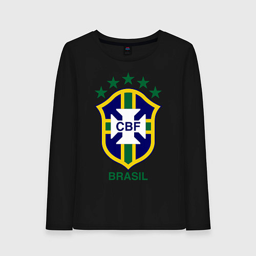 Женский лонгслив Brasil CBF / Черный – фото 1