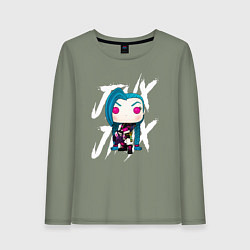 Лонгслив хлопковый женский Funko pop Jinx, цвет: авокадо