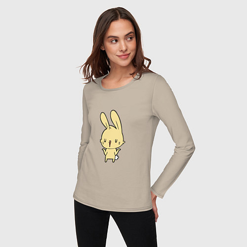 Женский лонгслив Rabbit Cool / Миндальный – фото 3