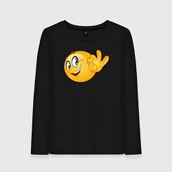 Женский лонгслив Эмодзи - ОК