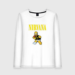 Женский лонгслив Гомер Nirvana