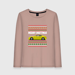 Женский лонгслив Merry Driftmas Nissan Silvia S15 Ugly Sweater