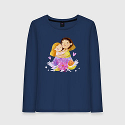 Женский лонгслив Маме от любимой дочки