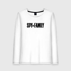 Лонгслив хлопковый женский Spy Family - Logo, цвет: белый