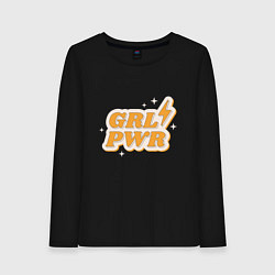 Женский лонгслив Grl pwr