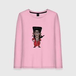 Лонгслив хлопковый женский Найроби - Бумажный дом, цвет: светло-розовый