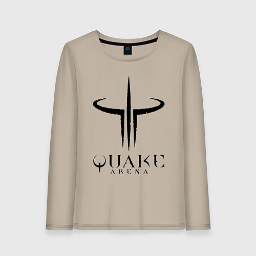 Женский лонгслив Quake III arena / Миндальный – фото 1