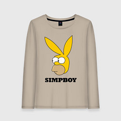 Женский лонгслив Simpboy - rabbit Homer