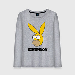 Женский лонгслив Simpboy - rabbit Homer