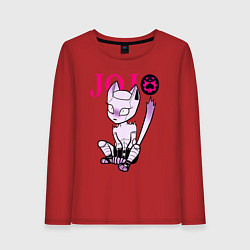 Лонгслив хлопковый женский Killer Queen - joke, цвет: красный