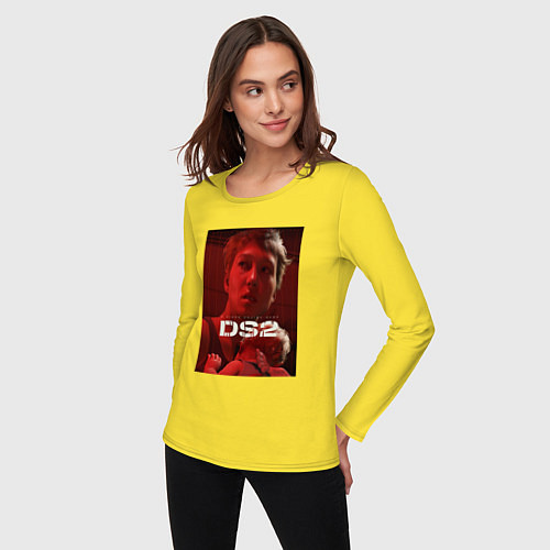 Женский лонгслив Lea Seydoux and bb / Желтый – фото 3