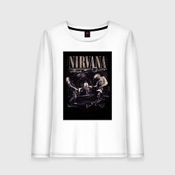Женский лонгслив Nirvana live