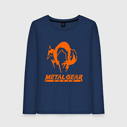 Лонгслив хлопковый женский Metal Gear Solid Fox, цвет: тёмно-синий