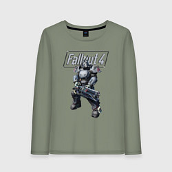 Лонгслив хлопковый женский Fallout 4 - Ultracite Power Armor, цвет: авокадо