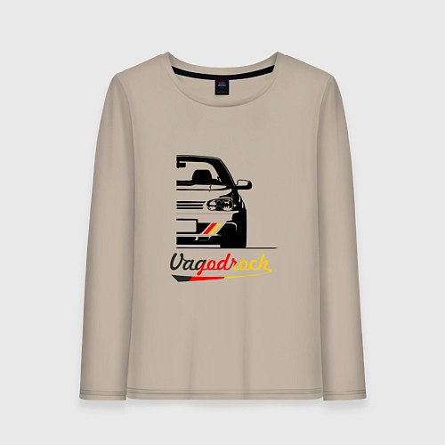 Женский лонгслив Half vagodroch / Миндальный – фото 1